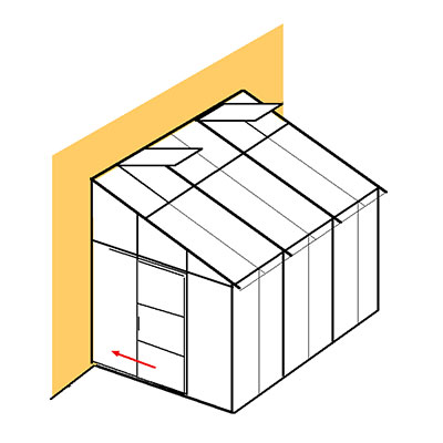 Skleníky DELTA ke zdi 